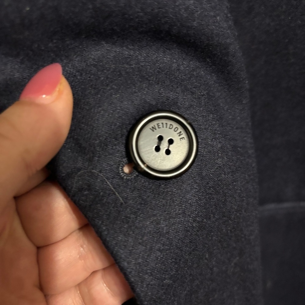 We11done SZ SM NAVY Oversized Blazer - Picture 11 of 12
